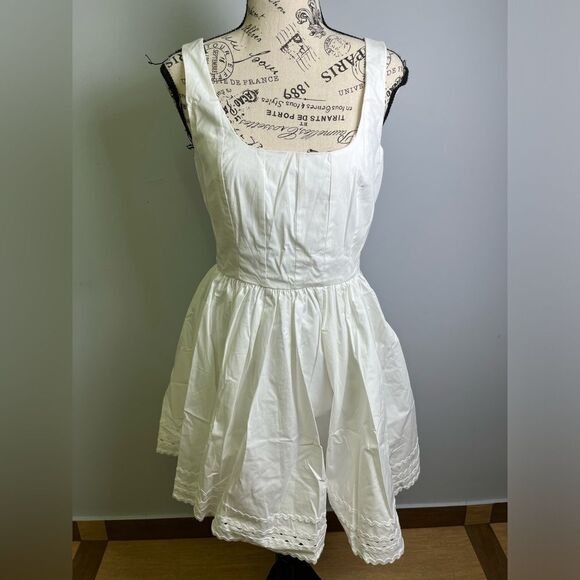 J.Crew Fit-and-flare mini dress with rickrack trim NWT Size 4 - Picture 5 of 11